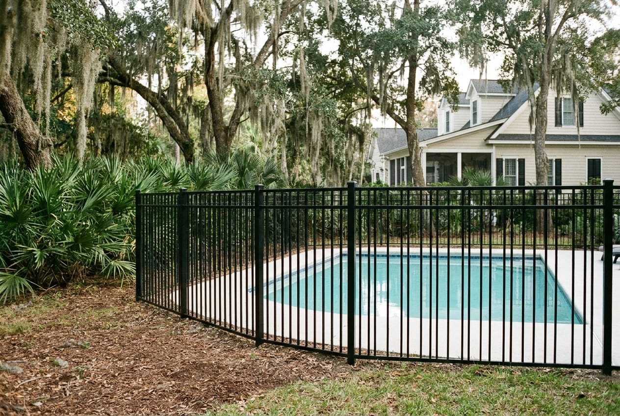 Aluminum Pool Fence Design and Safety in the Lowcountry — Low Country Custom Outdoors