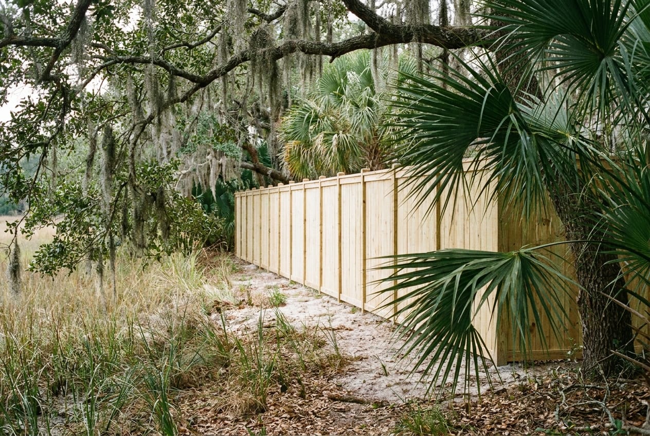 Facing Fence Boarding Correctly Along Neighbor Lines — Low Country Custom Outdoors