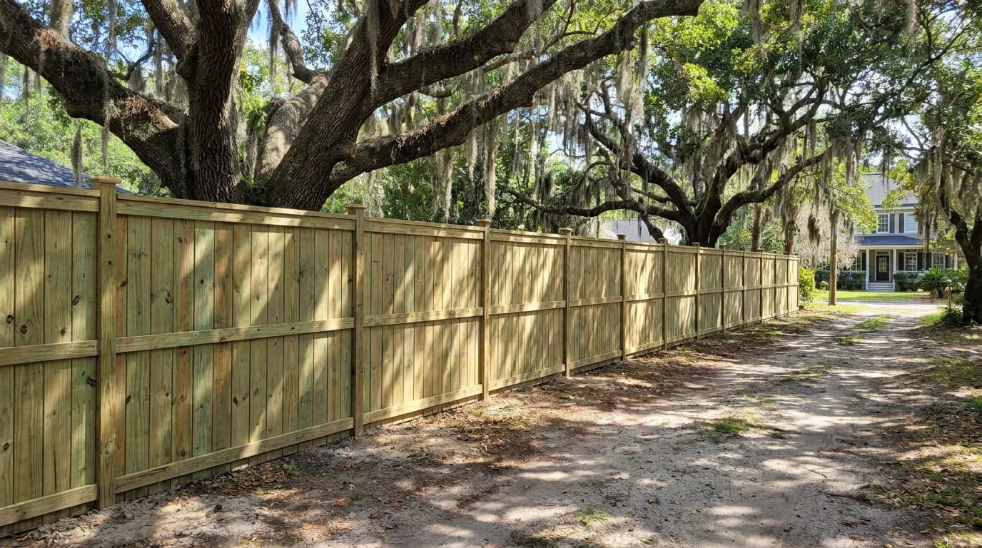 Protecting a New Wood Fence with Stain or Sealer — Low Country Custom Outdoors
