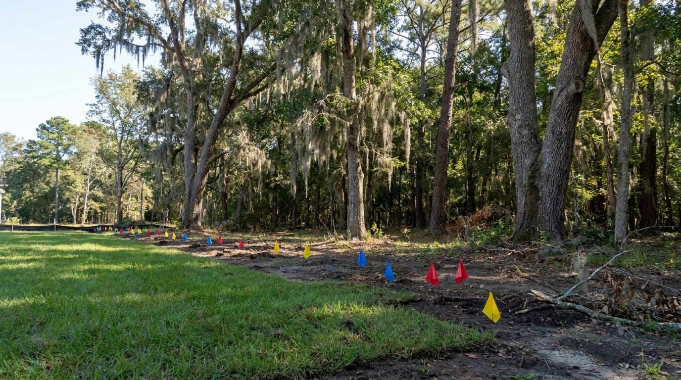 Underground Utility Marking for Lowcountry Fence Projects — Low Country Custom Outdoors